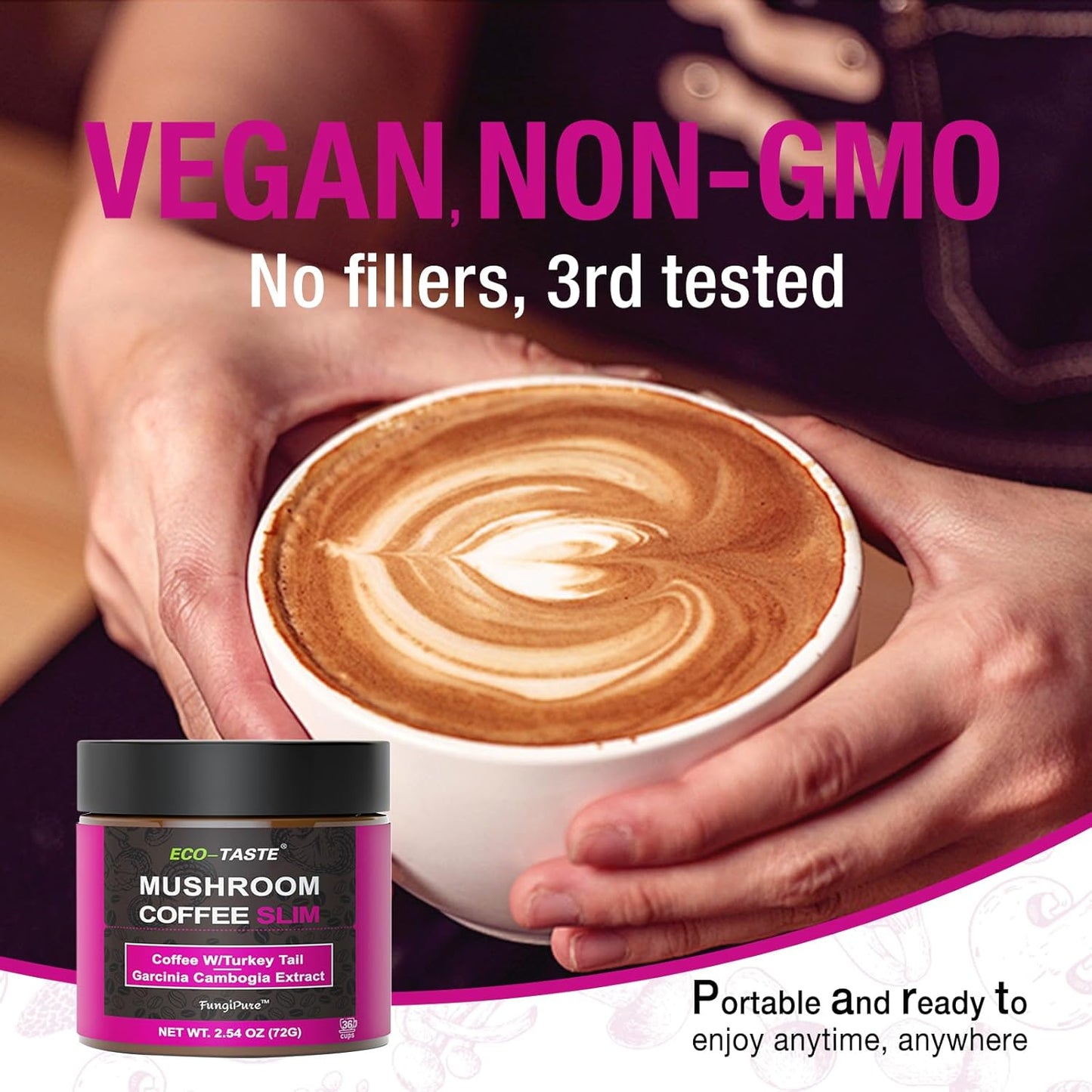 Mushroom Coffee for Weight Loss, 36 Servings – 2.12 Ounce
