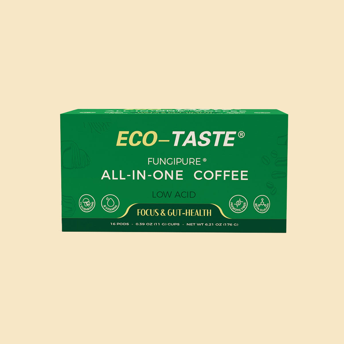 Low Acid Mushroom Coffee K Cup, 16 Count