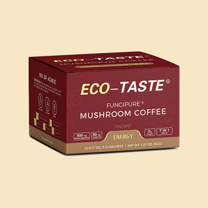 Mushroom Coffee for Eenergy and Immunity, 12sachets x 3g, 1.27oz