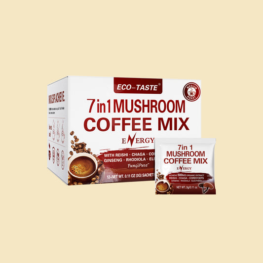 Mushroom Coffee for Eenergy and Immunity, 12sachets x 3g, 1.27oz