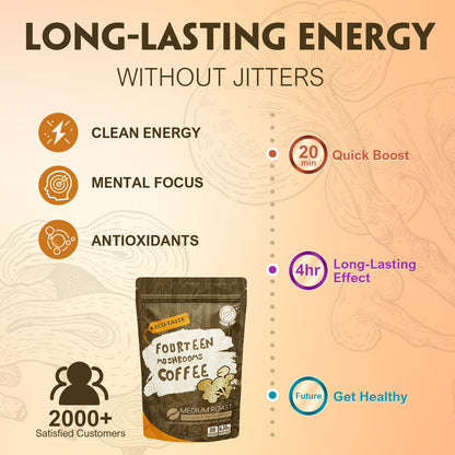 Mushrooms Coffee Powder with MCT, 6.35oz