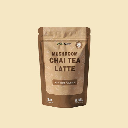 ECO-TASTE Chai Tea Latte with Mushrooms - 30 Servings,6.35 oz