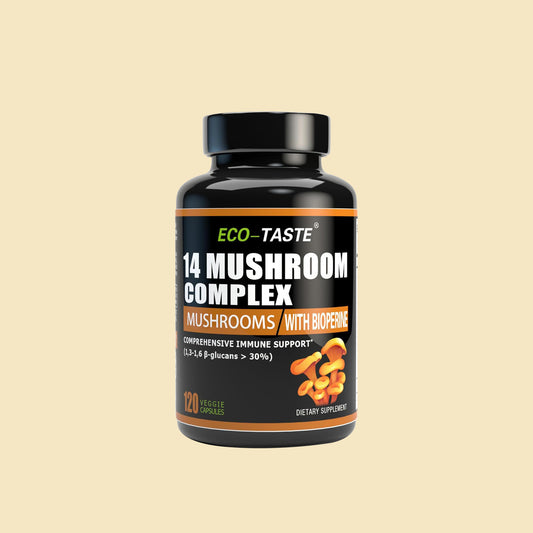 14 Mushrooms + Absorption Enhancer – 120 Veggie Capsules