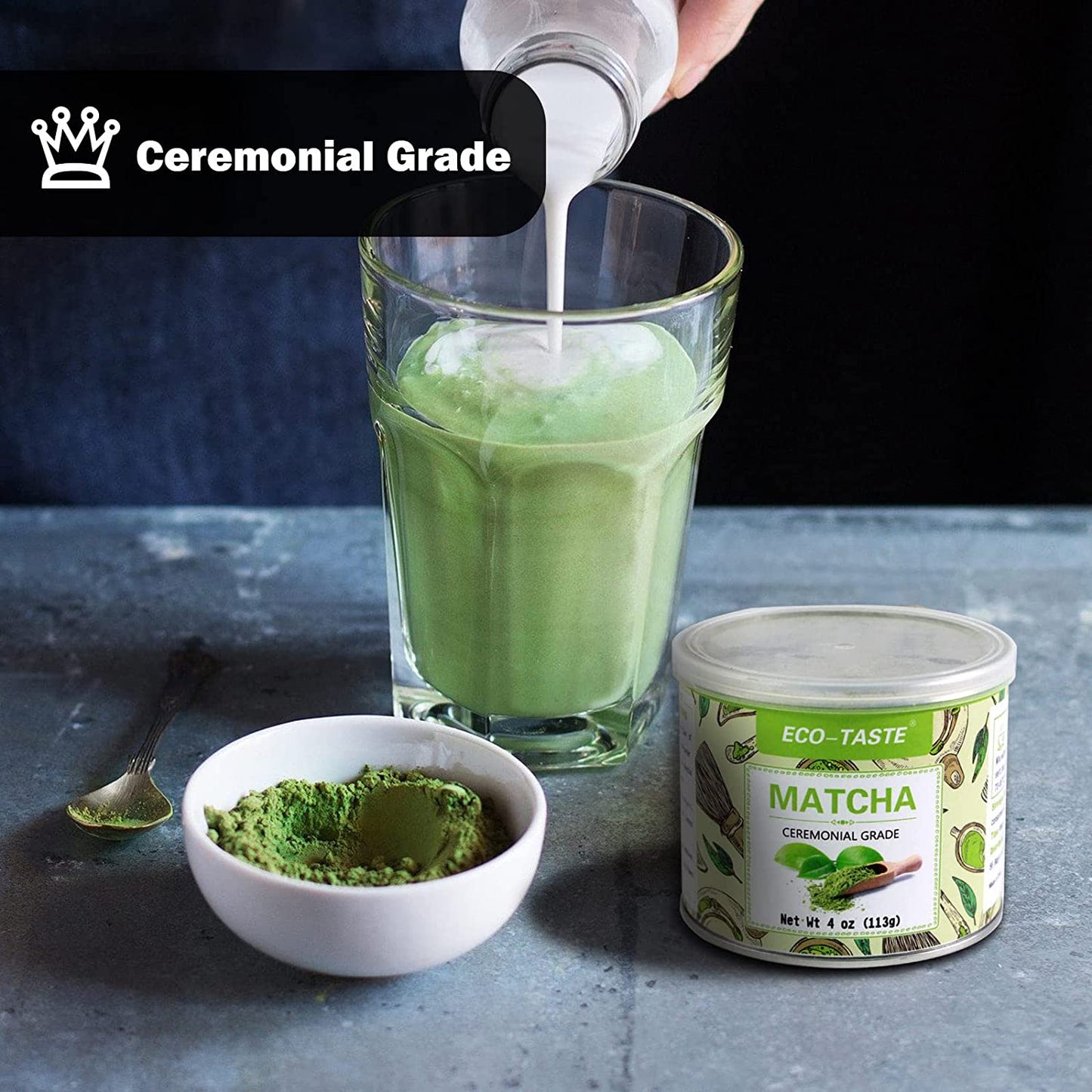 Organic Matcha Green Tea Powder, Ceremonial Grade, 4oz