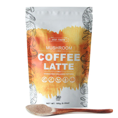 Mushroom Coffee Latte with Grass-Fed Collagen and L-Theanine, 180 Grams