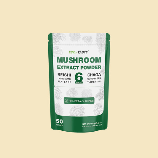 6 Blend Mushroom Extract Powder, Designed to Improve Optimal Health and Well-Being, 3.5oz