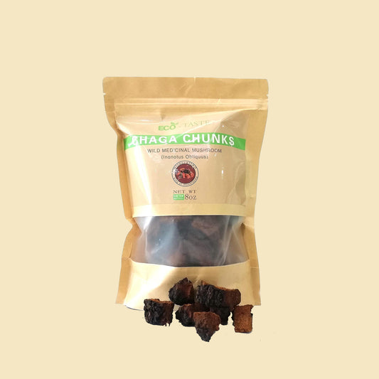 Chaga Mushroom Chunks, Antioxidants, Boost immune system, 8 oz