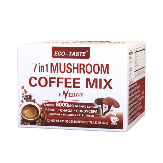Mushroom Coffee for Eenergy and Immunity, 12sachets x 3g, 1.27oz
