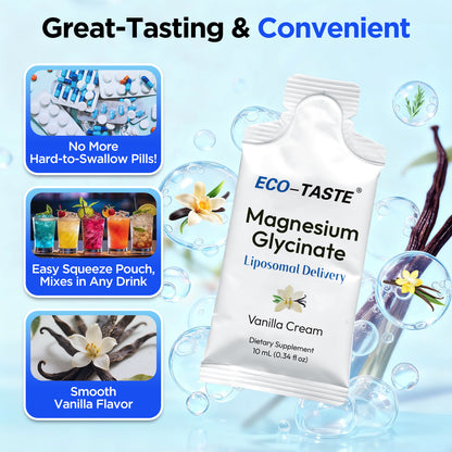 Magnesium Complex for Brain Health, Sleep and Cognitive, 10 mL x 15 Pouches