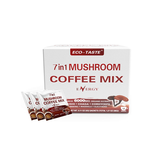 Mushroom Coffee for Eenergy and Immunity, 12sachets x 3g, 1.27oz