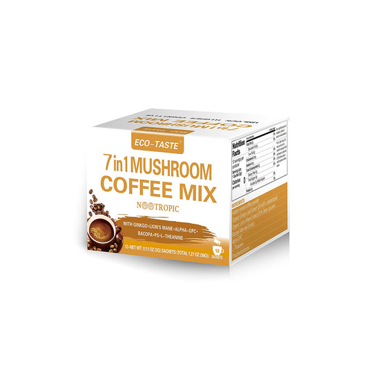 Mushroom Coffee for Focus and Memory, 12sachets x 3g, 1.27oz